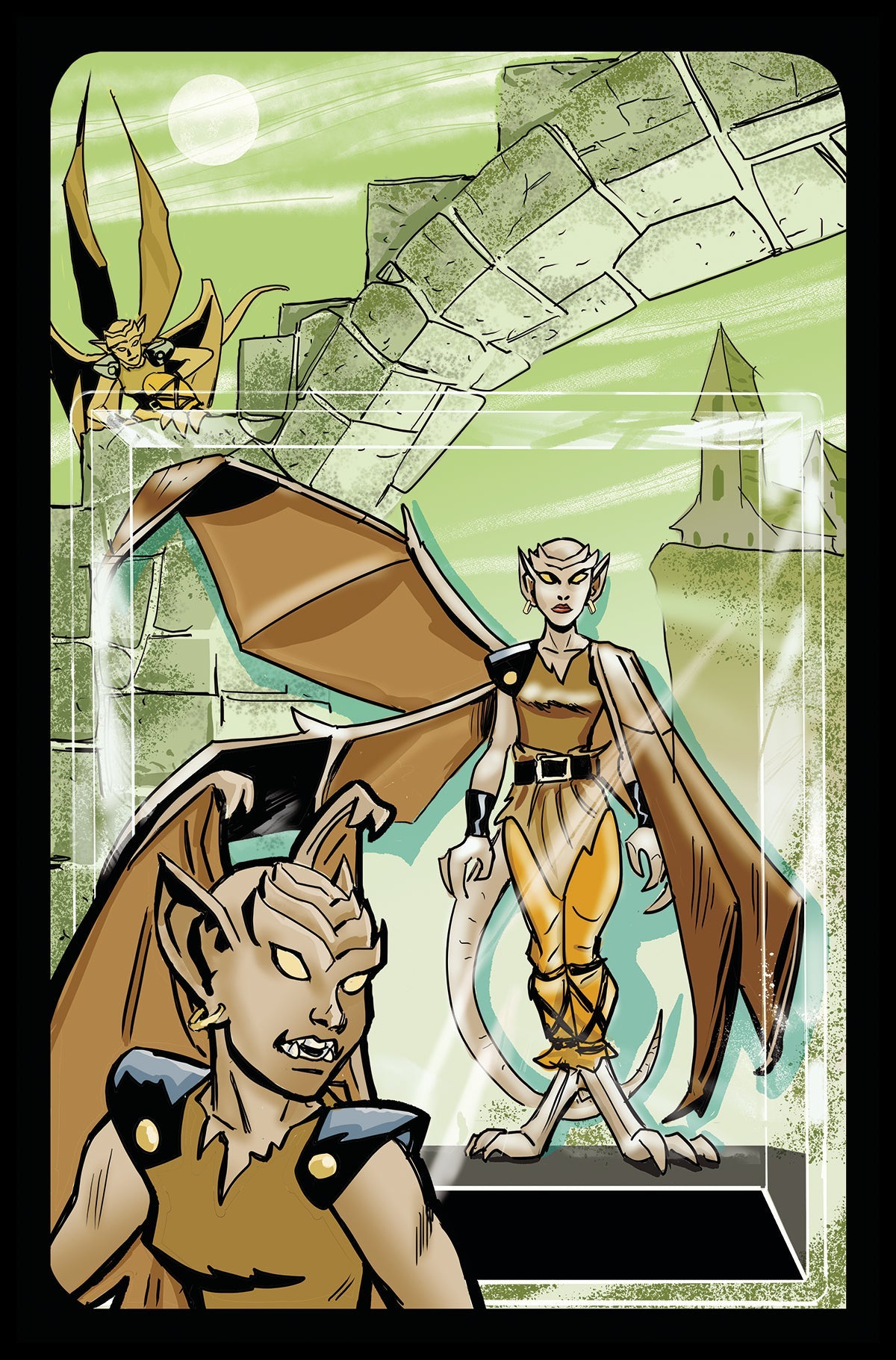 Gargoyles Dark Ages #4 H 1:10 Action Figure Virgin Variant (11/01/2023) Dynamite