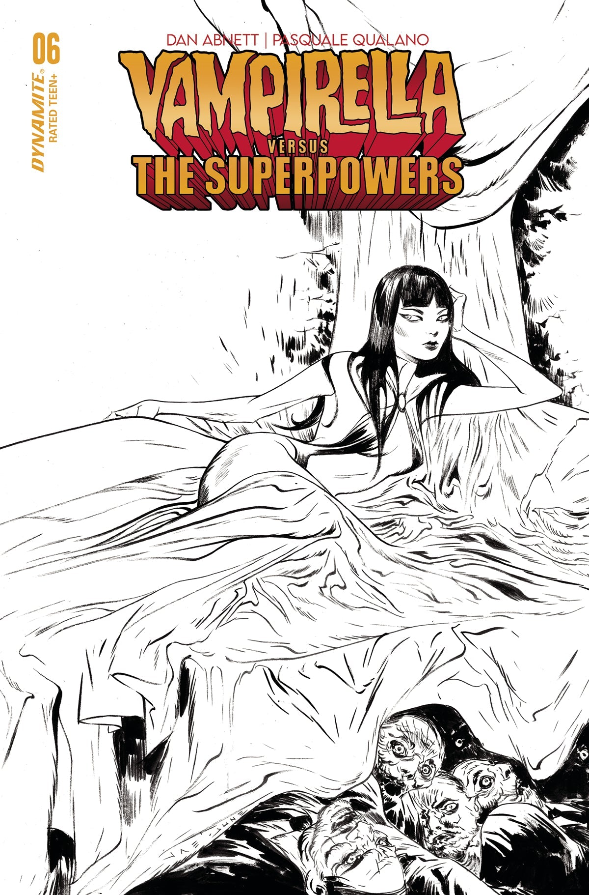 Vampirella Vs Superpowers #6 G 1:10 Jae Lee Line Art Variant (12/20/2023) Dynamite