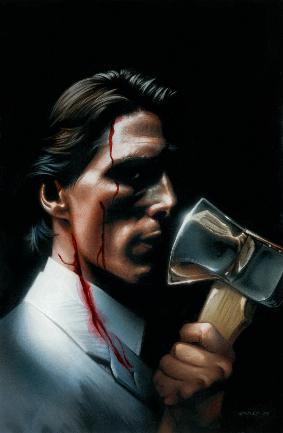 American Psycho #1 (Of 4) H 1:100 Staples Virgin Variant (10/11/2023) Massive - Sumerian