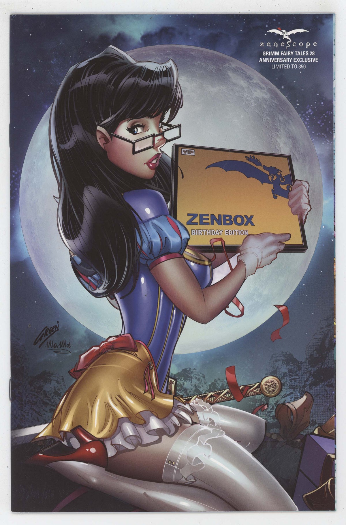 Grimm Fairy Tales 28 Zenescope 2019 NM- 9.2 Paul Green Anniversary Zenbox GGA