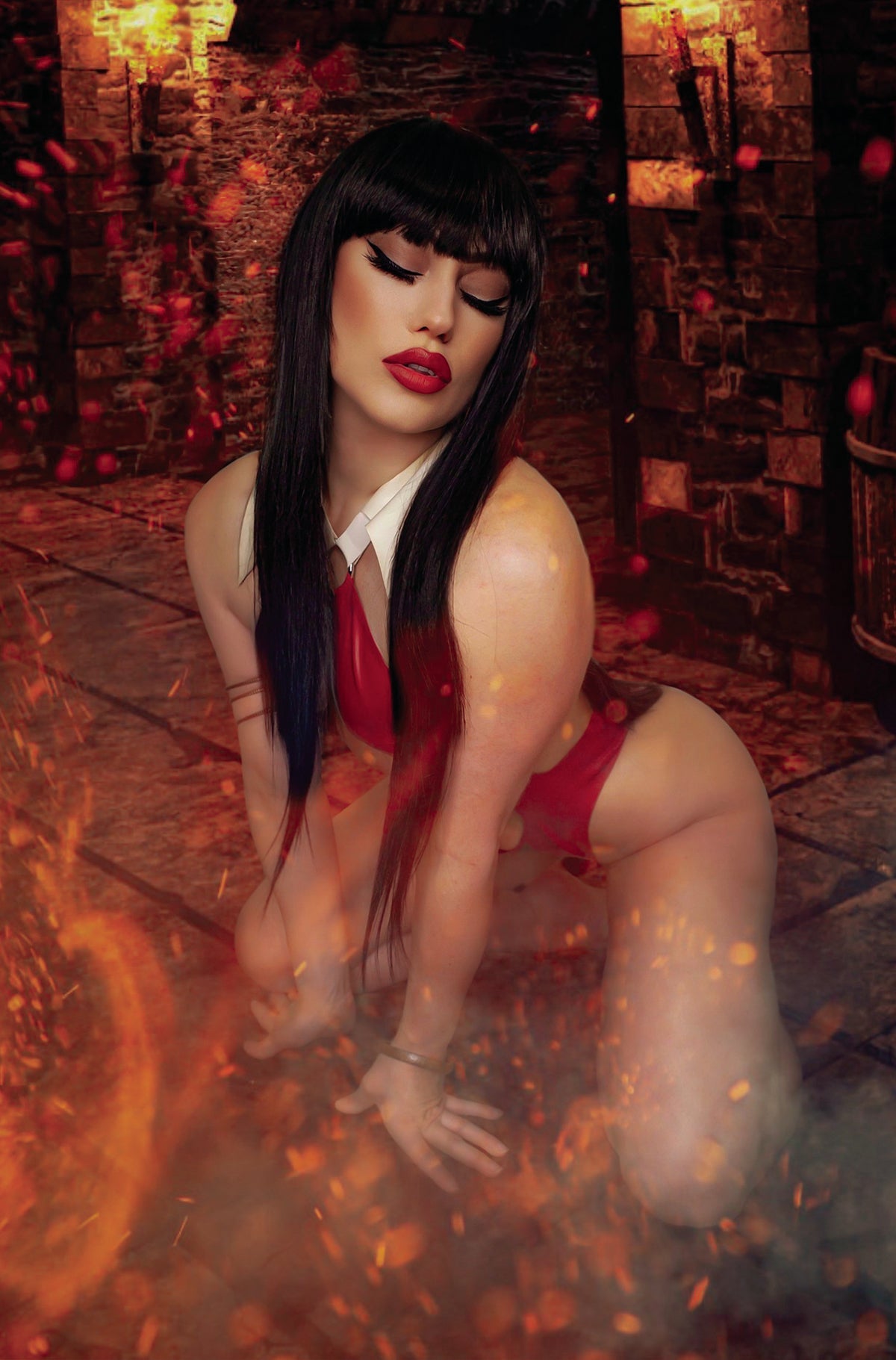 Vampirella Dracula Rage #4 H 1:15 Cosplay Virgin Variant (12/13/2023) Dynamite