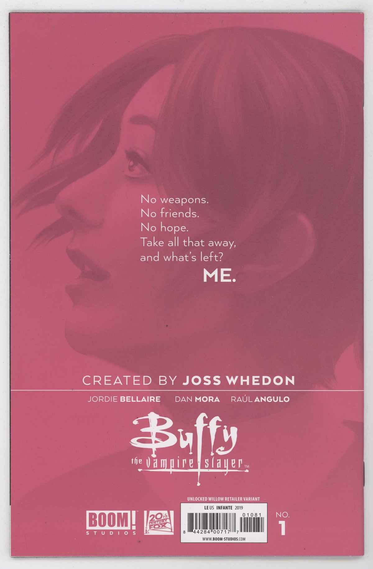 Buffy the Vampire Slayer #1 1:25 Slayer Variant BOOM