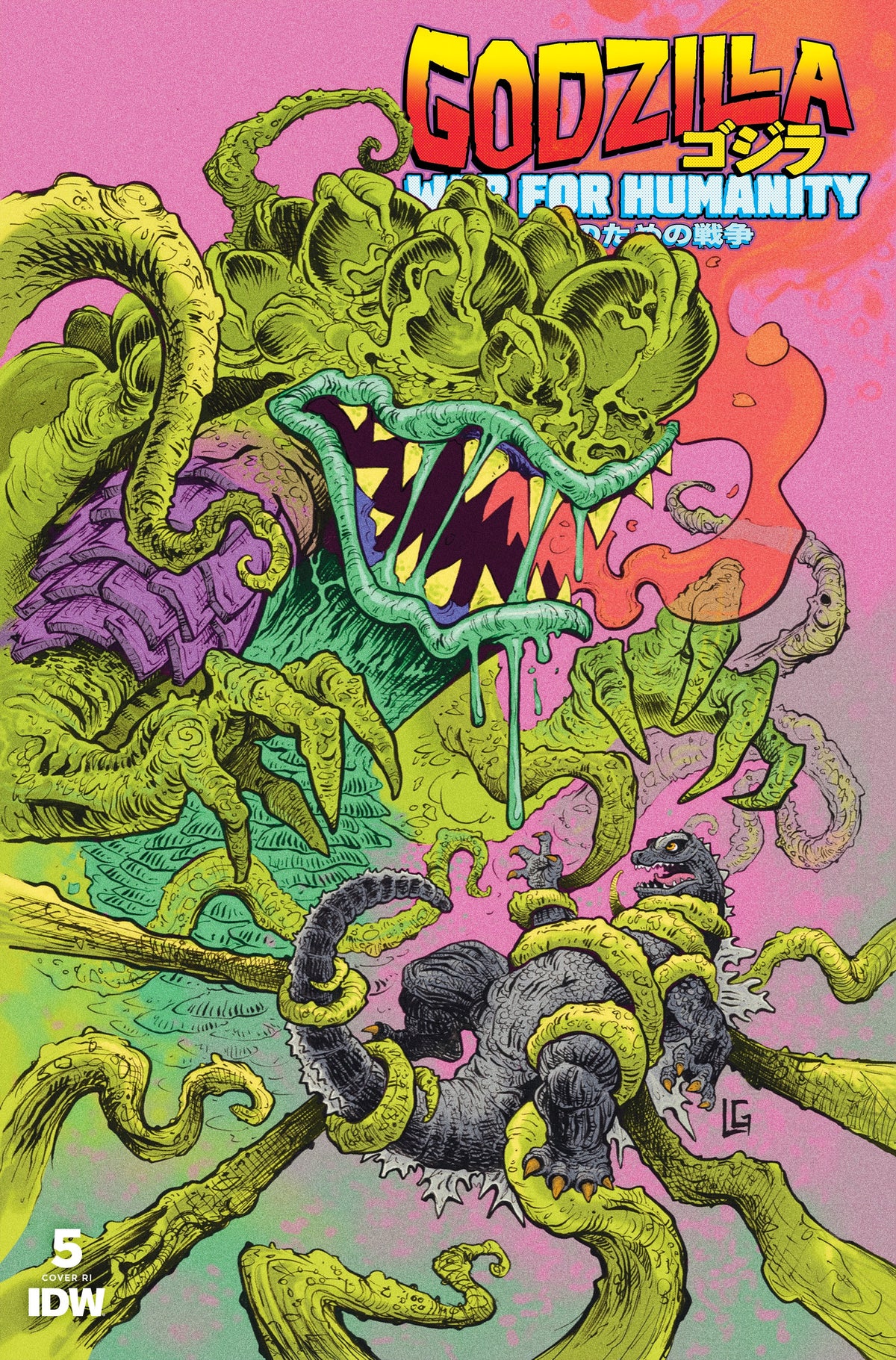 Godzilla War For Humanity #5 C 1:10 Gonzalez (05/01/2024) Idw