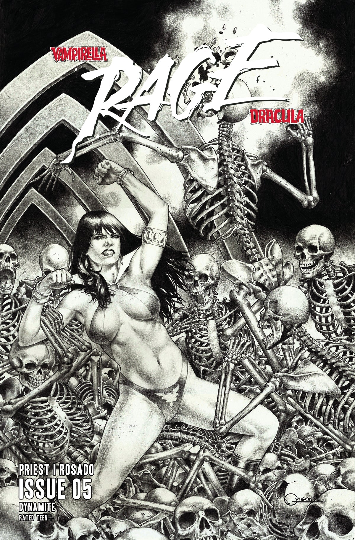 Vampirella Dracula Rage #5 G 1:10 Geebo Vigonte Line A Variant (02/21/2024) Dynamite
