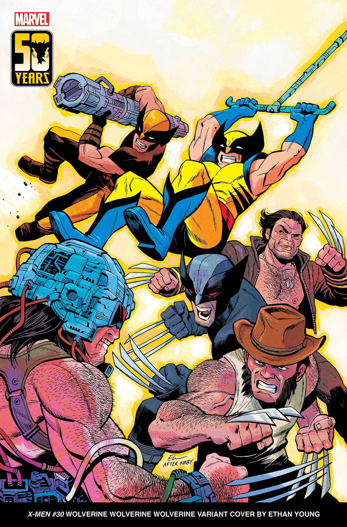 X-Men #30 B Ethan Young Wolverine Homage Variant [Fhx] (01/17/2024) Marvel