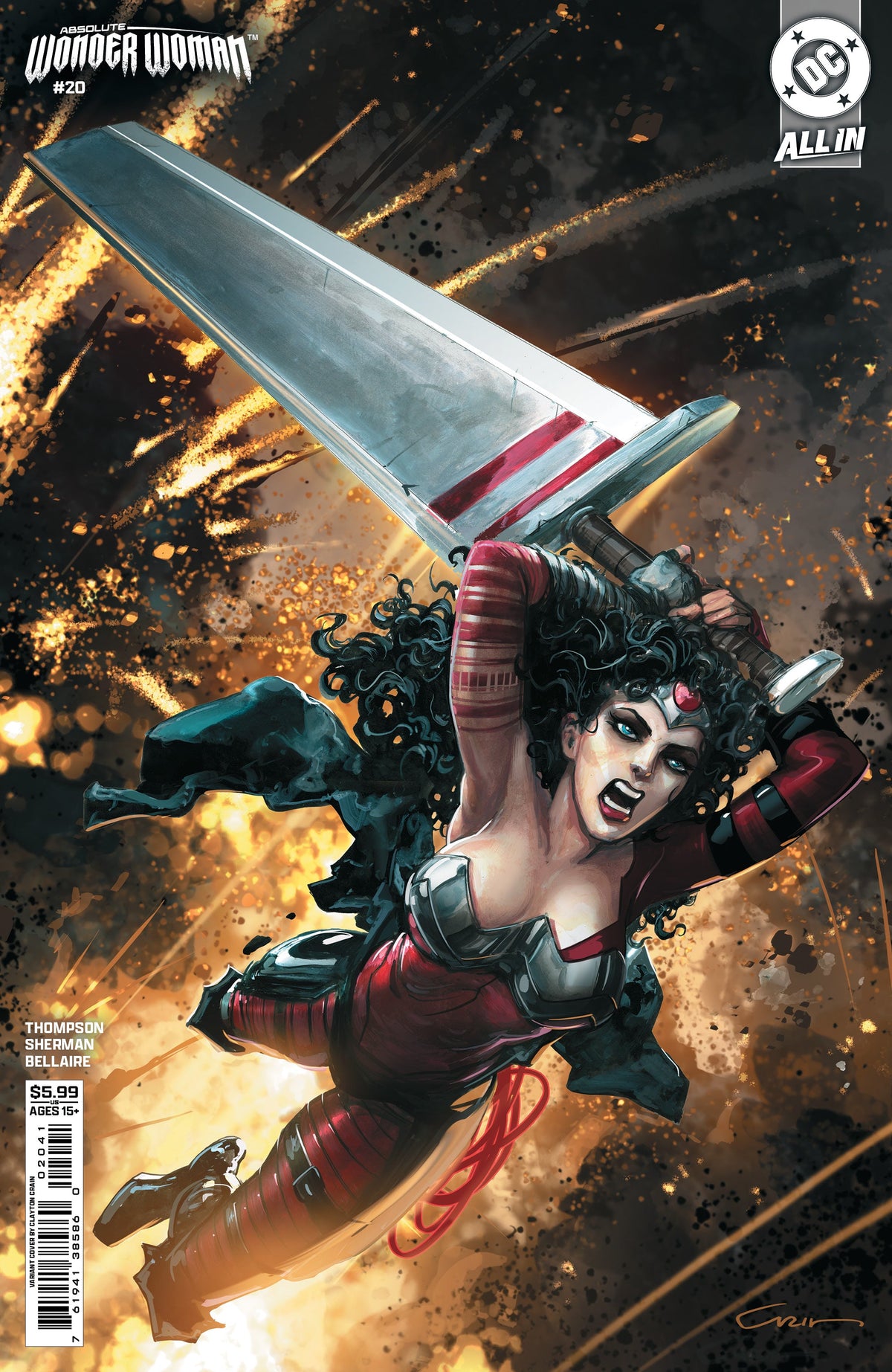 Absolute Wonder Woman #20 D Clayton Crain Variant (05/27/2026) Dc