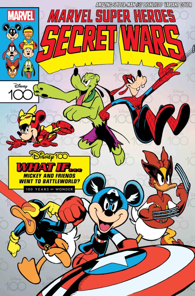 The Amazing Spider-Man #37 — Paolo De Lorenzi Disney100 Secret Wars #1 Homage Variant
