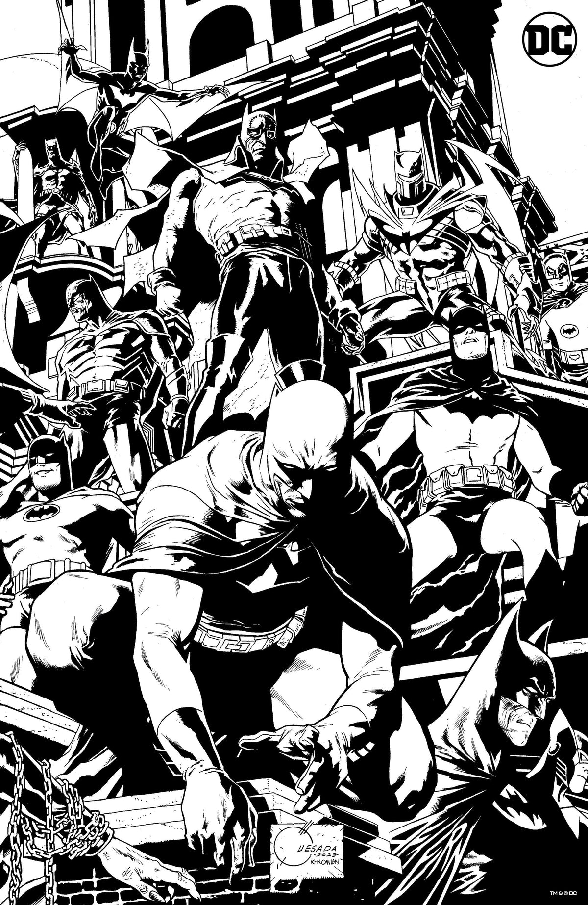 Batman #135 K 1:100 Joe Quesada Black & White Card Stock Variant (#900) (05/02/2023) Dc