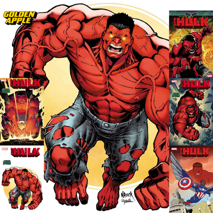 Red Hulk #1 A1 Cover Set Of 11 1:25 1:100 (02/26/2025) Marvel