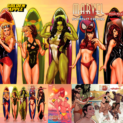 Marvel Swimsuit Special Friends, Foes & Rivals #1 A1 Cover Set Of 9 1:50 1:100 (07/09/2025) Marvel