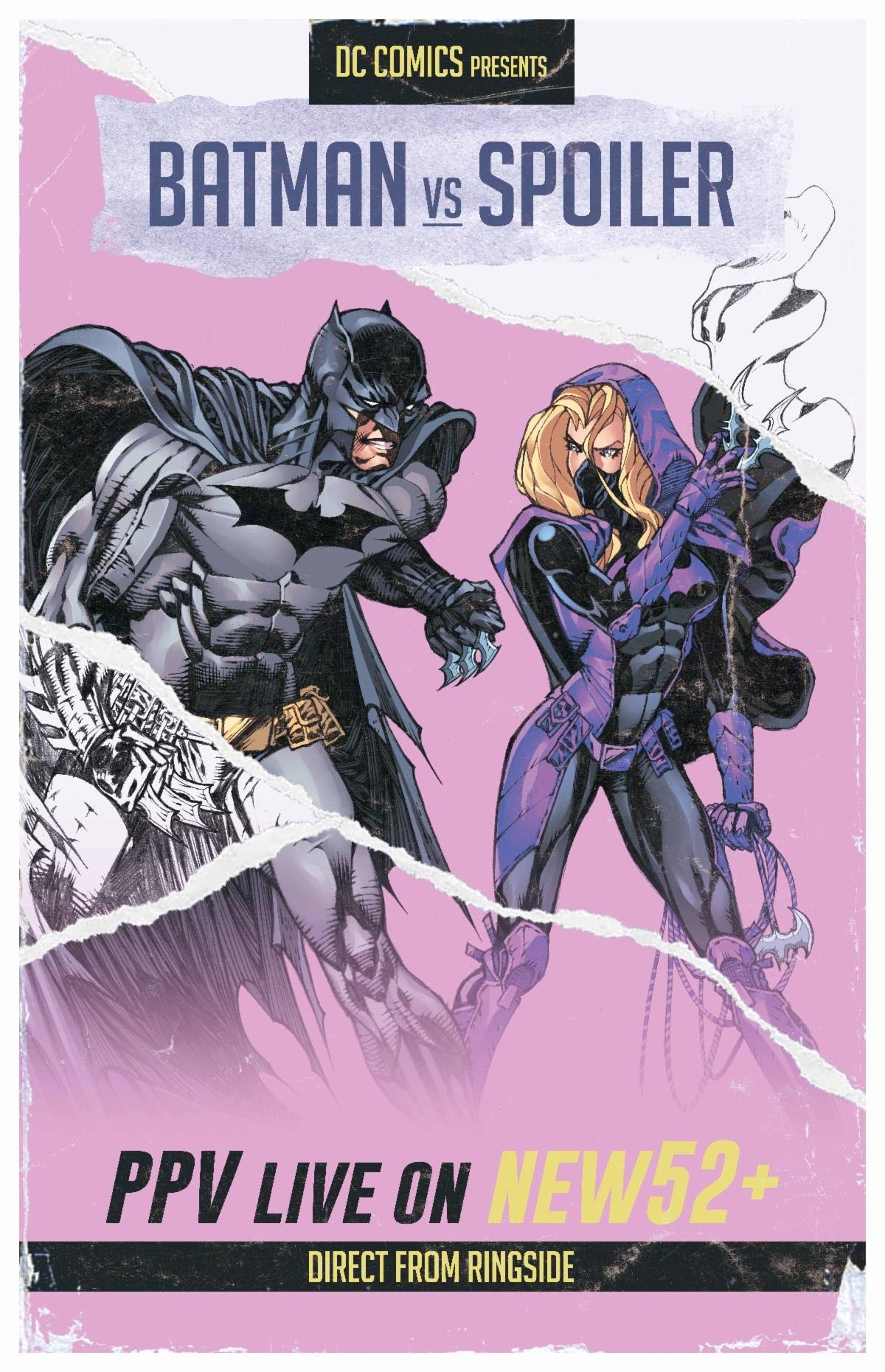 Batman Vs Robin #3 (Of 5) H Mario Fox Foccillo Fight Poster Batman vs Spoiler Card Stock Variant (11/08/2022) Dc