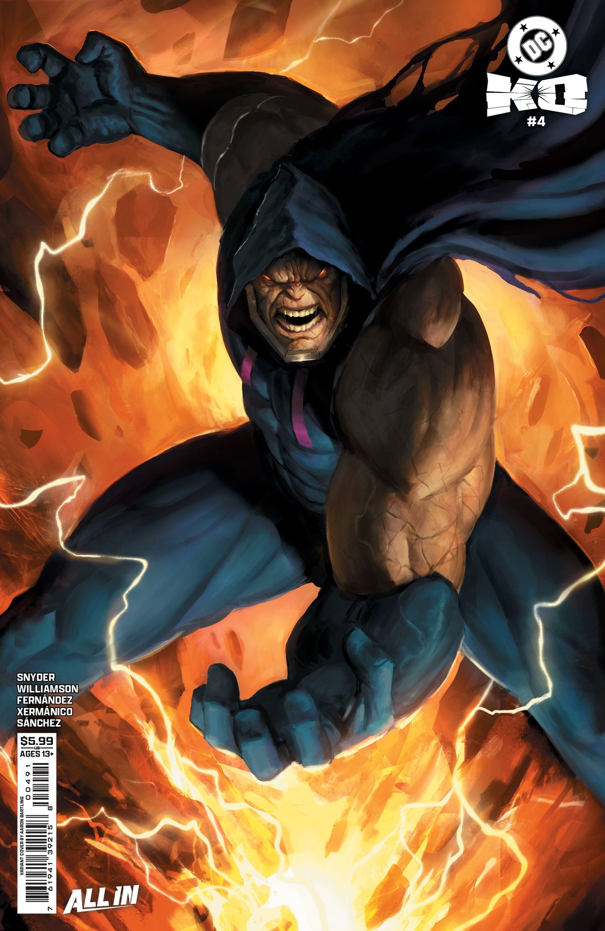 Dc K.O. #4 (Of 5) F Aaron Bartling Darkseid Variant (02/11/2026) Dc