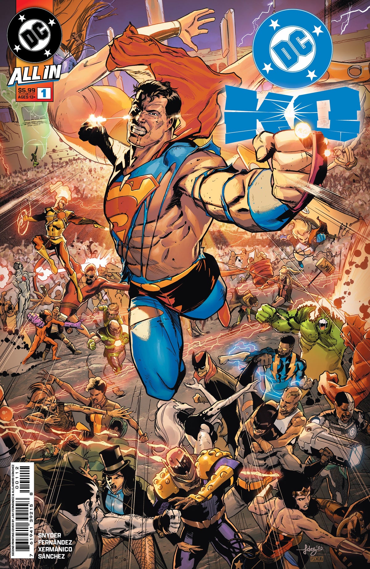 Dc K.O. #1 (Of 4) 2nd Print A Javi Fernandez Variant (10/08/2025) Dc