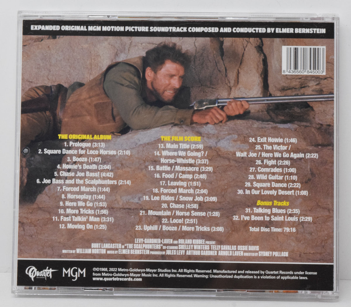 The Scalphunters Soundtrack CD Elmer Bernstein Quartet MGM