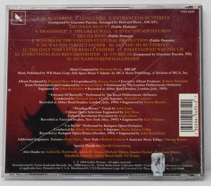 M Butterfly Soundtrack CD Howard Shore Varese