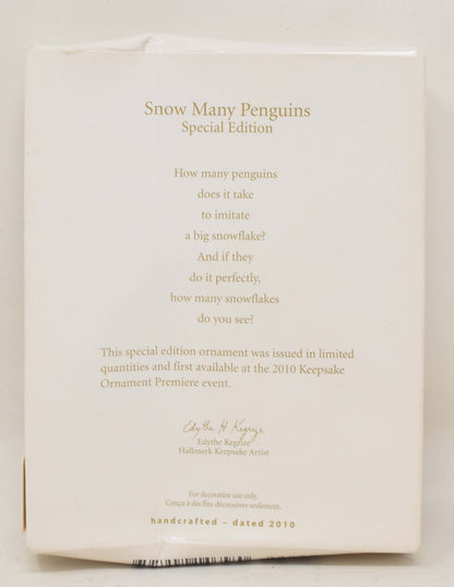 Hallmark Keepsake Ornament Snow Many Penguins Christmas Tree 2010 NIB