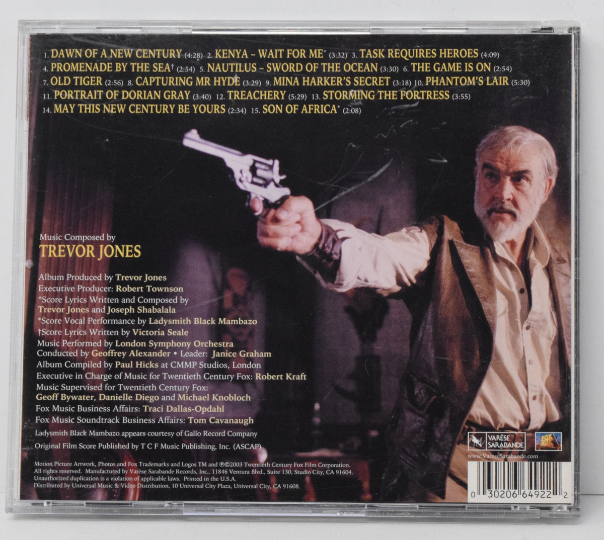 The League Of Extraordinary Gentlemen Soundtrack CD Trevor Jones Varese