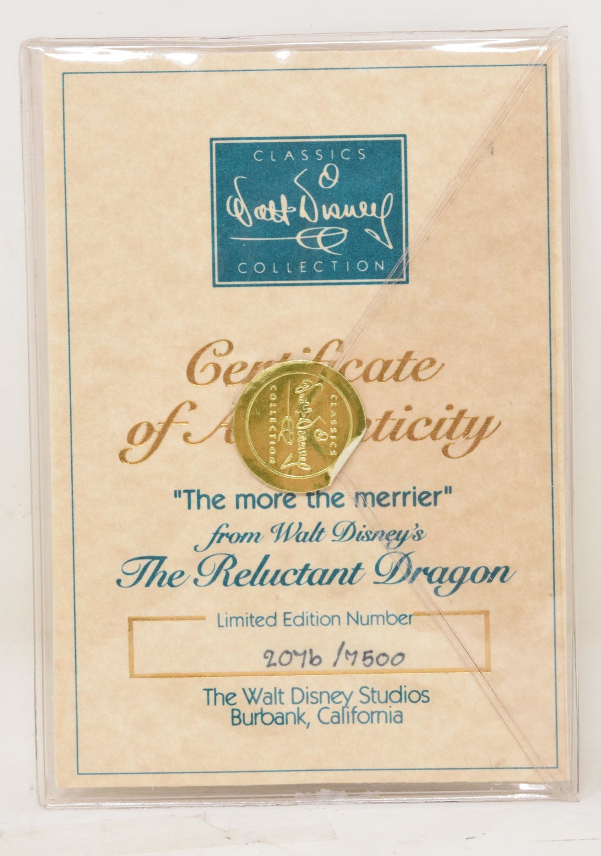 Walt Disney Collection Reluctant Dragon More The Merrier Statue