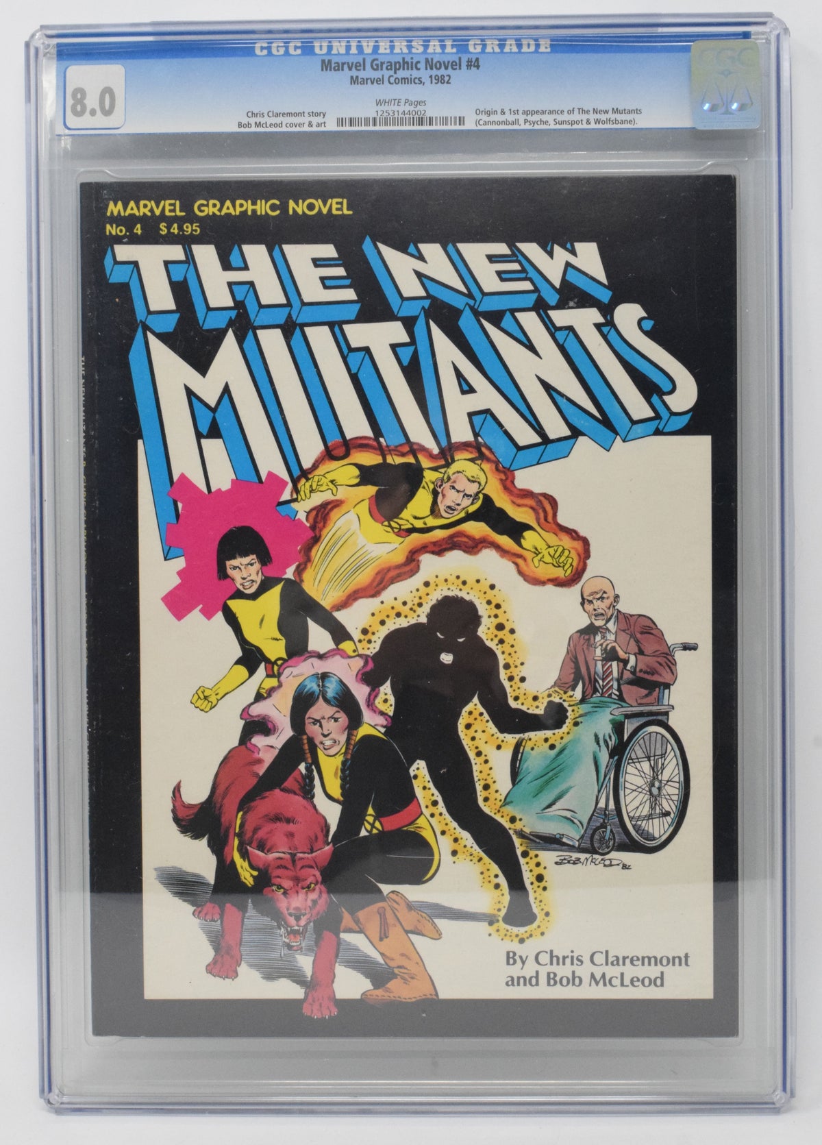 Marvel Graphic Novel 4 1982 CGC 8.0 1st New Mutants X-Men