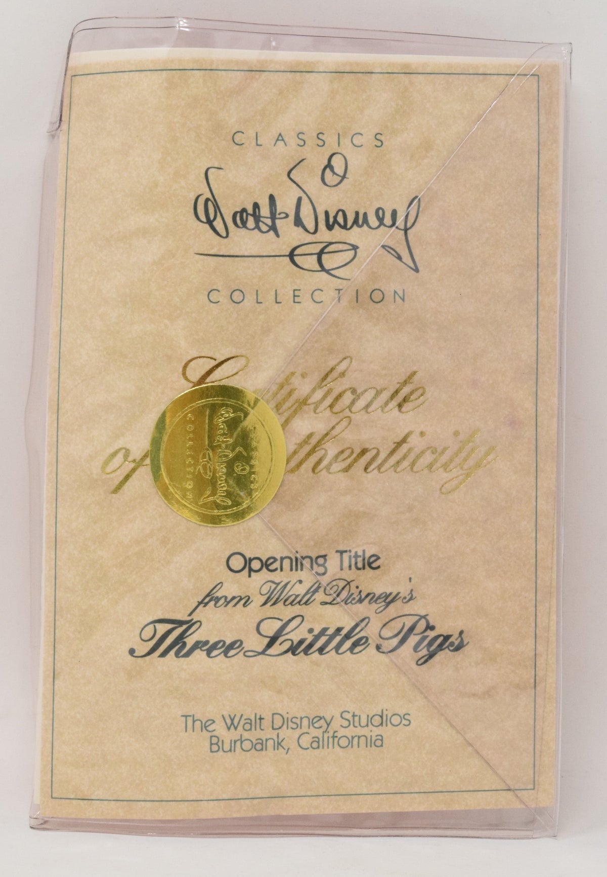 Walt Disney Collection Three Little Pigs Opening Title Figurine