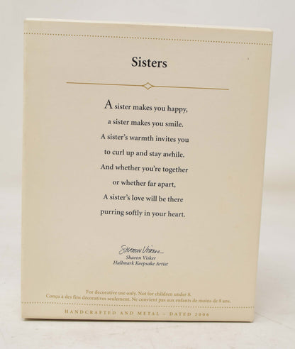 Hallmark Keepsake Ornament Sisters Cat Christmas Tree 2006 NIB