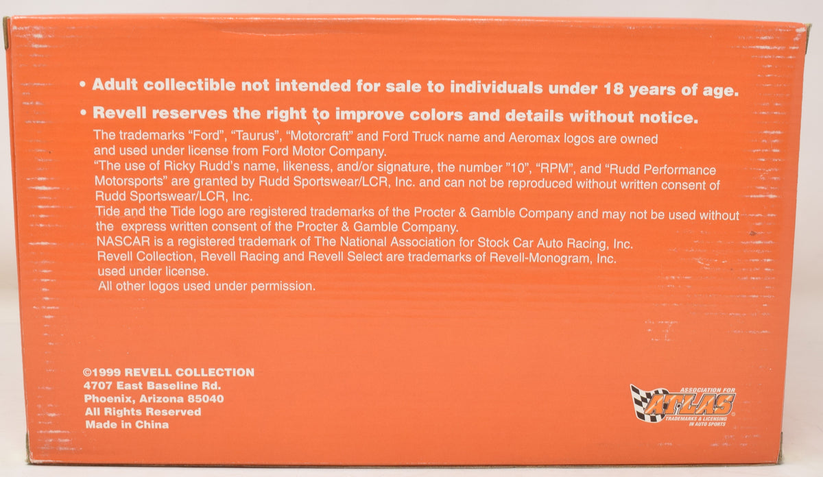 Ricky Rudd Ford Thunderbird Nascar Tide Diecast Race Car 1:24 1997 NIB