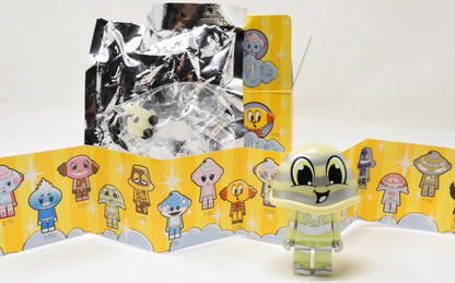 Kidrobot Sketbots Green Silver Vinyl Figure