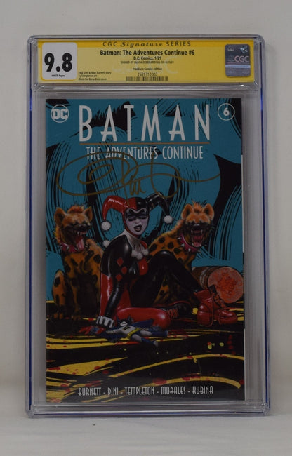 Batman Adventures Continue 6 DC 2020 CGC SS 9.8 Olivia De Berardinis Signed Trade Variant