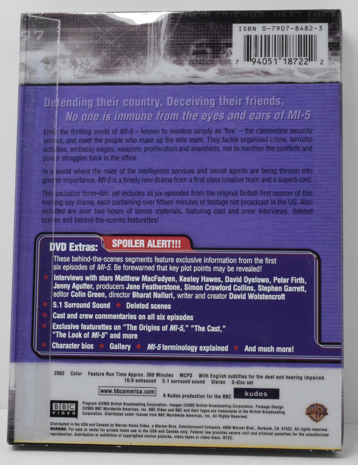 MI-5 Volume 1 DVD 3 Disc Set