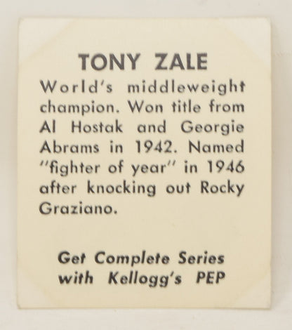 Tony Zale Boxer Boxing Middleweight Champion 1948 Kelloggs PEP Photo