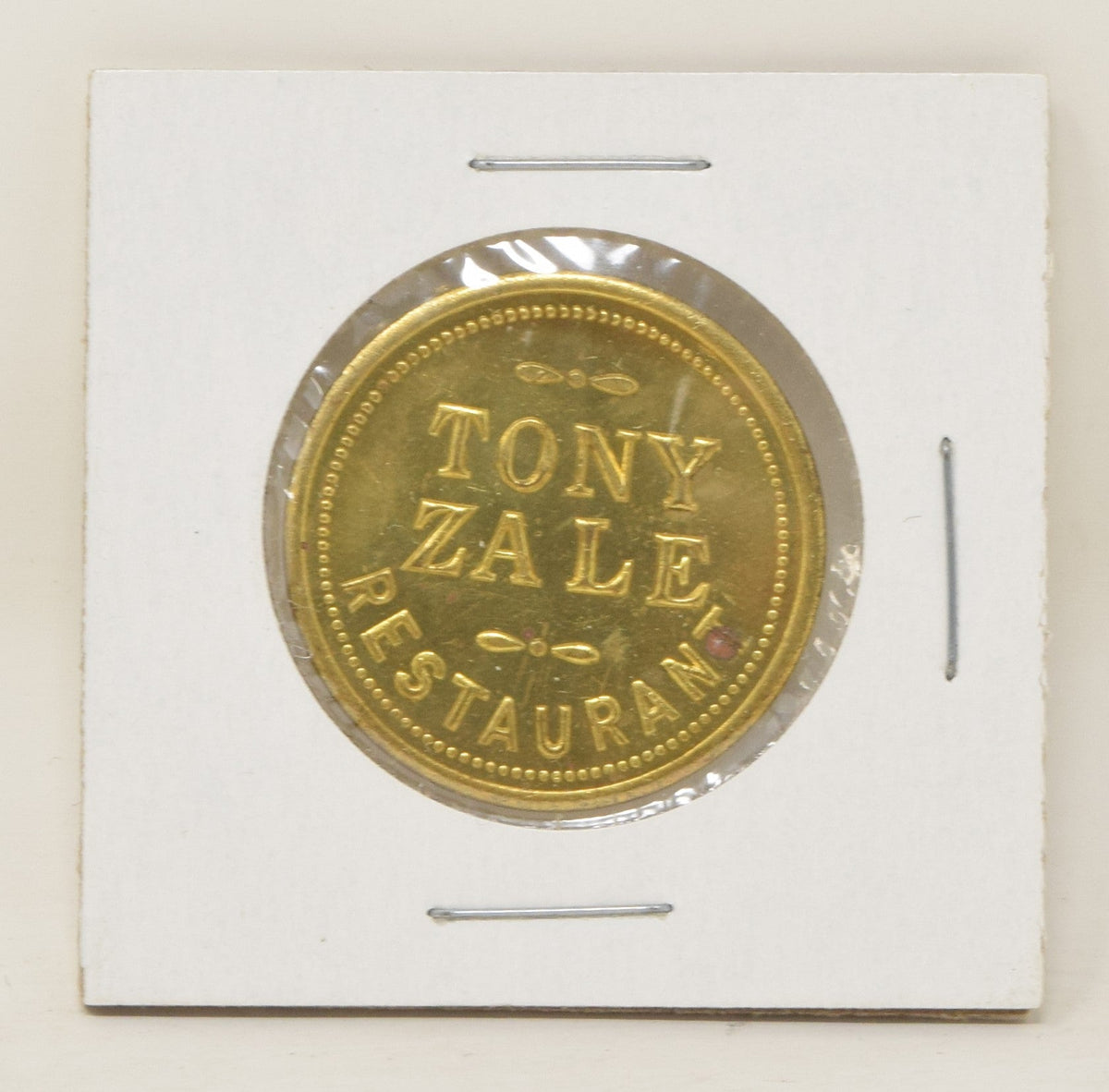 Tony Zale Restaurant Token Coin Chicago Illinois Middleweight Boxer Boxing