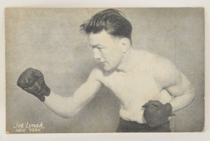 Joe Lynch Boxing Exhibit Card Postcard Penny Arcade Photo 1928 5 x 3