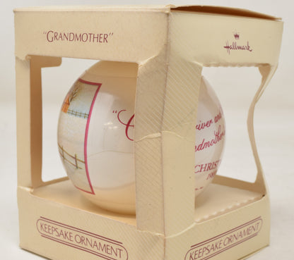 Hallmark Ornament Grandmother Christmas Tree 1983 NIB