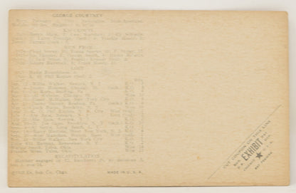 George Coutney Boxing Exhibit Card Postcard Penny Arcade Photo 1928 5 x 3