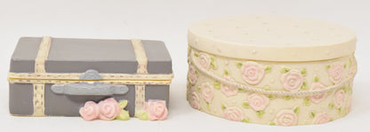 Pretty As A Picture Trunk Risers Trinket Box Figurine Kim Anderson 1998 NIB New