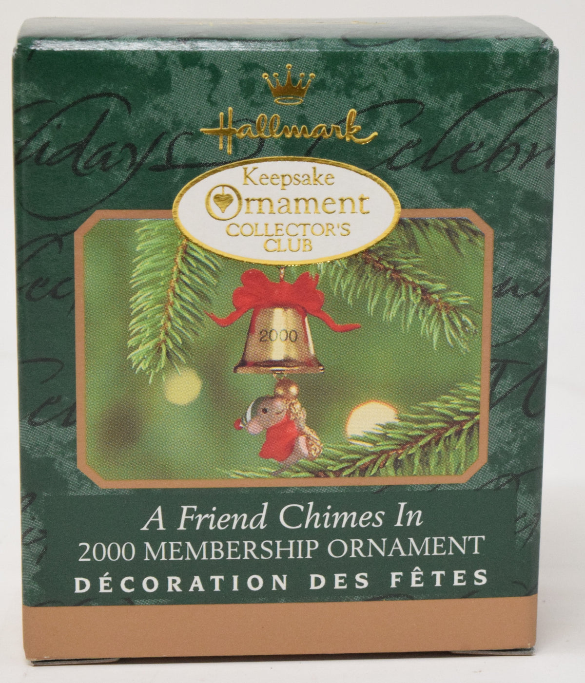 Hallmark Keepsake Christmas Ornament Club Membership Kit Set Of 3 2000 NIB