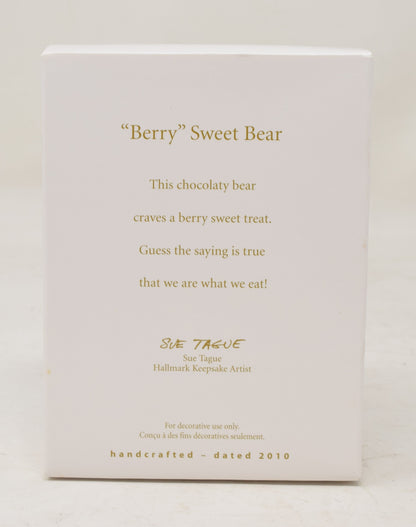 Hallmark Keepsake Ornament Berry Sweet Bear Truffle Chocolate Christmas Tree 2010 NIB