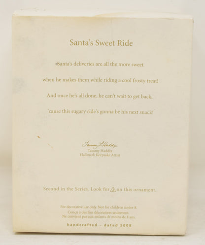 Hallmark Keepsake Ornament Santa's Sweet Ride Christmas Tree 2008 NIB