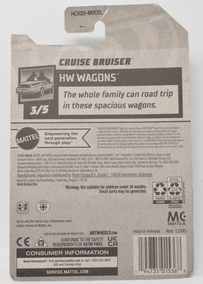 Hot Wheels Cruiser Bruiser HW Wagons DieCast Car 3/5 201 New