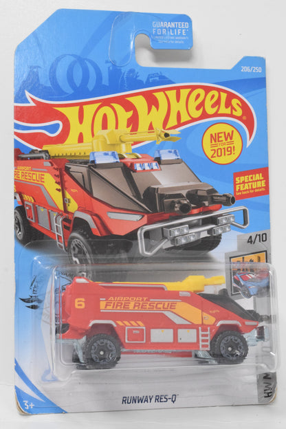 Hot Wheels Runway Res-Q HW Metro DieCast Car Airport Fire Rescue 4/10 206 New