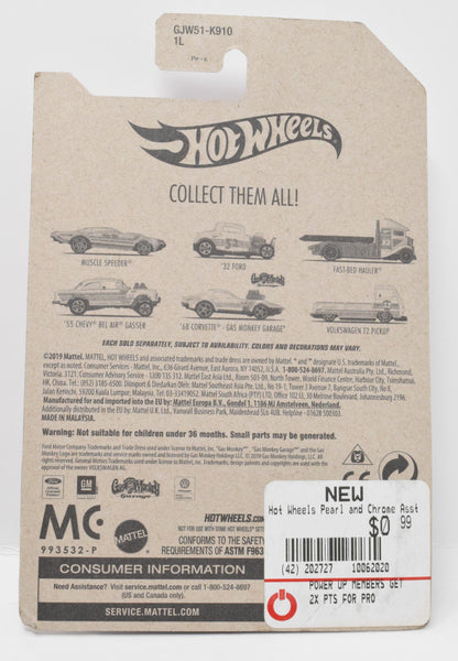 Hot Wheels 55 Chevy Bel Air Gasser Diecast Car White 4/6 New