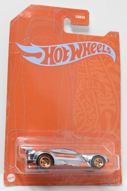Hot Wheels Gazella R Silver Orange  DieCast Car 6/6 New