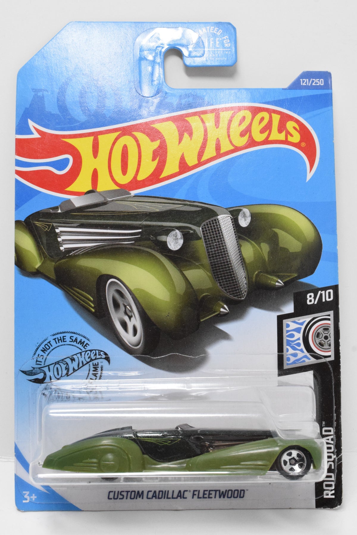 Hot Wheels Custom Cadillac Fleetwood Rod Squad DieCast Car Green 8/10 121 New