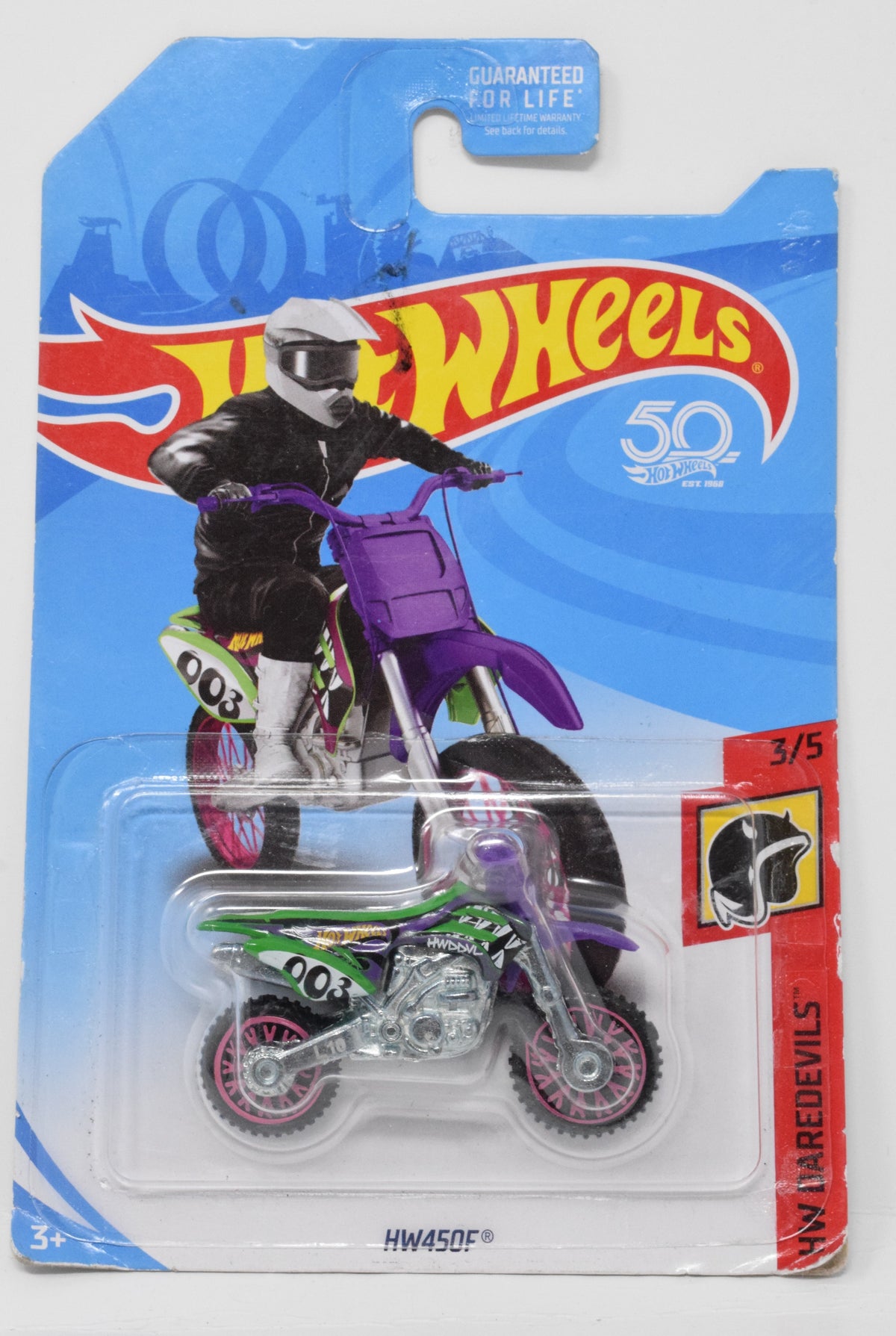 Hot Wheels HW450F HW DareDevils DieCast bike  New 3/5