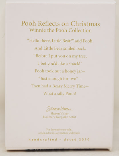 Hallmark Keepsake Ornament Winnie The Pooh Reflects On Christmas Tree 2011 NIB
