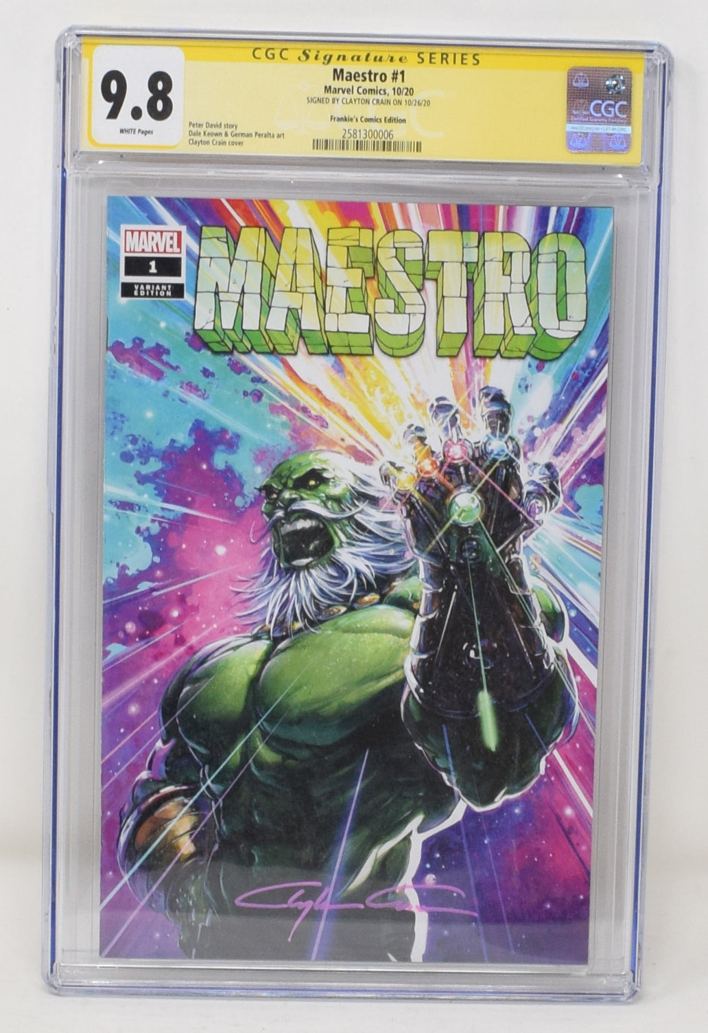 Maestro #1 — Clayton Crain Infinity Gauntlet/Venom #7 Homage Variant