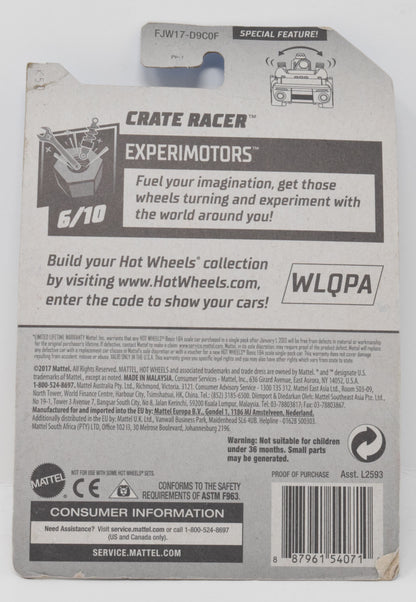 Hot Wheels Crate Racer DieCast Car Special Feature Experimotors 6/10 102 New