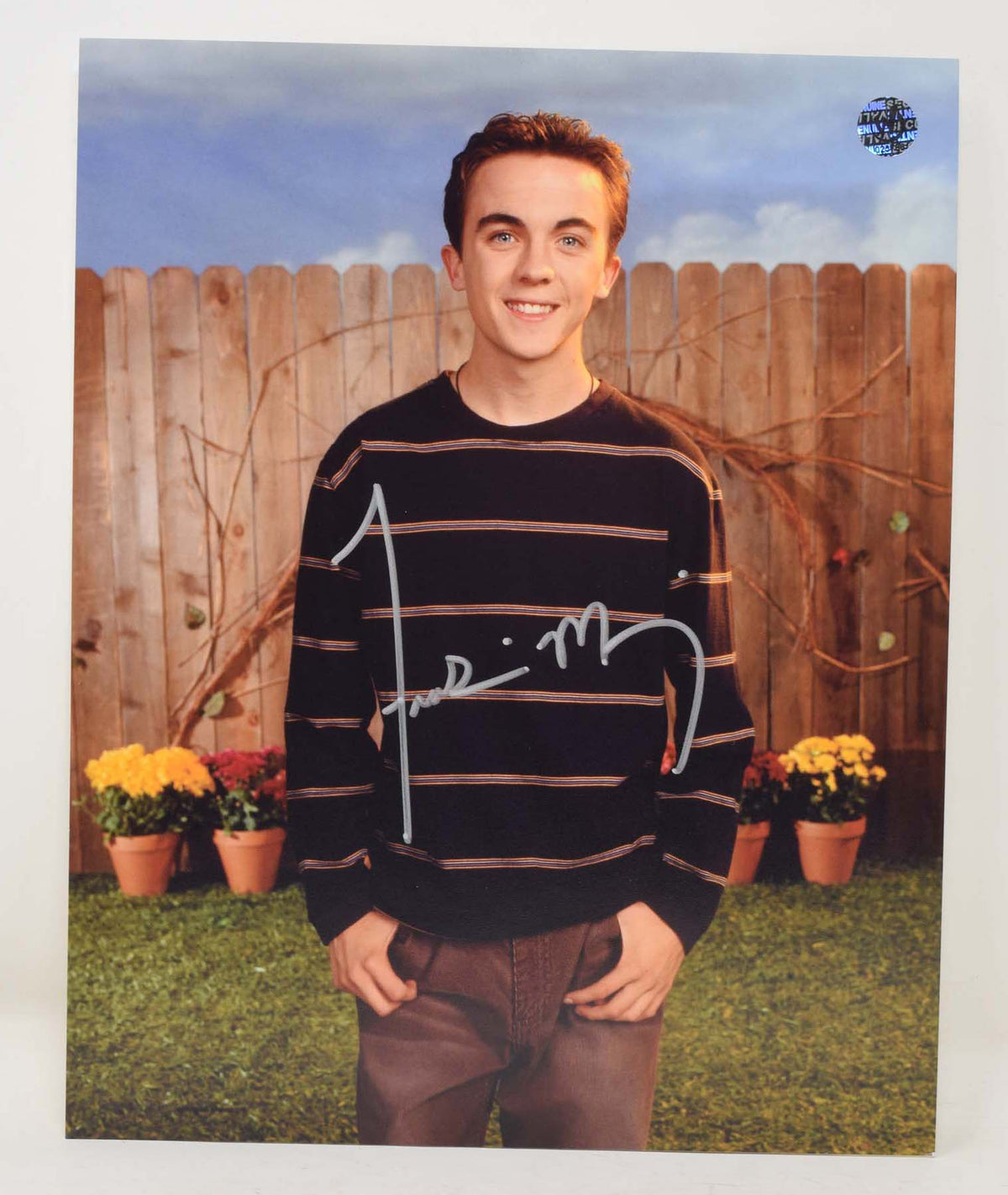 Frankie Muniz in Malcolm Signed Photo 8 x 10 COA