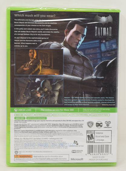 Batman The Telltale Series XBOX 360 New