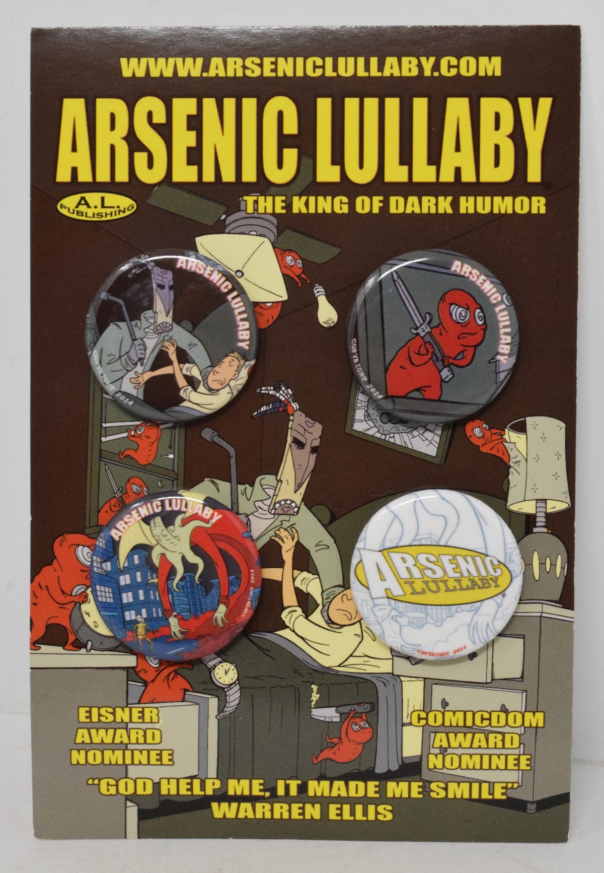 Arsenic Lullaby Devils Only Friend HC Signed Remark Pin Sticker Set